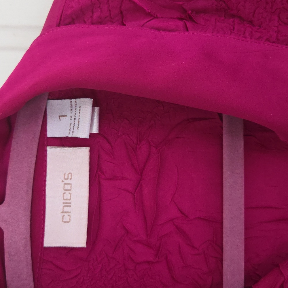 Chico's Fuscia Tunic - Picture 4 of 10